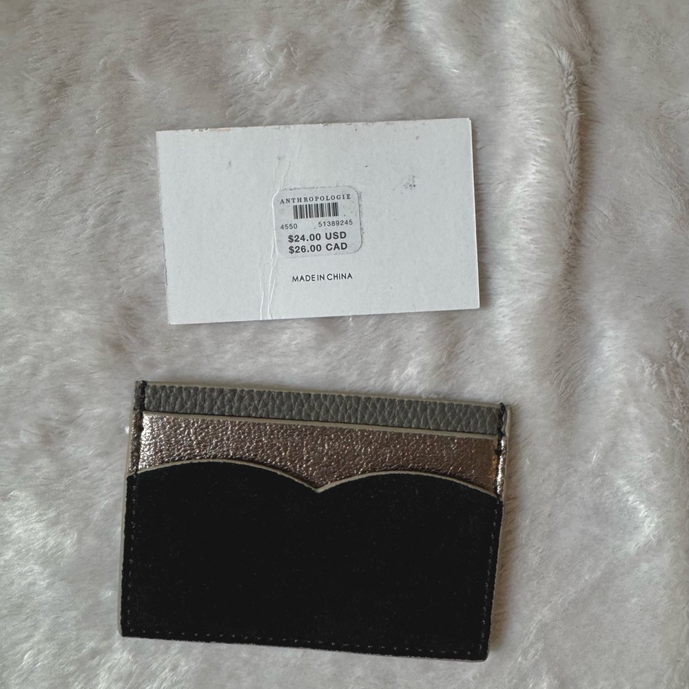 Anthropologie Metallic Card Holder